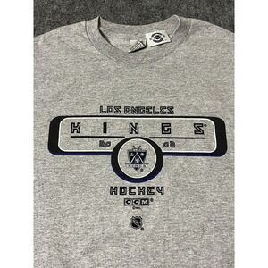 Vintage Y2K  CCM Los Angeles‎ Kings Long Sleeve Logo Graphic Shirt Sz XL Hockey